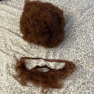 Bob Ross Costume wig and beard